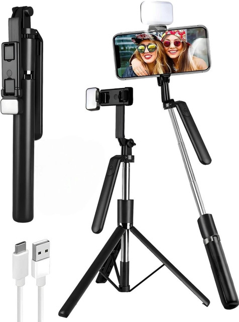 fire turtle 3-in-1 Bluetooth Selfie Stick with Tripod Stand Extendable  Versatile Tripod