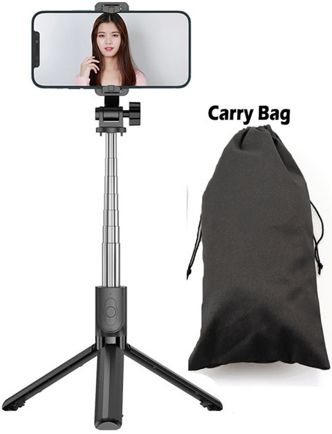 POZUB Bluetooth Selfie Stick Tripod Free Carry Bag Multifunctional