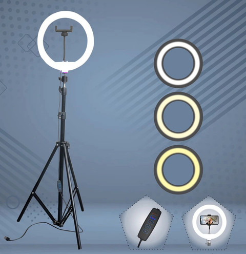 JAMMY ZONES 10“ Ring light video stand mobile holder for reels