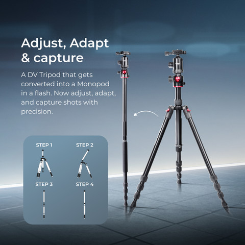 Monopod Foot Tripod DIGITEK DTR 520 BH Professional Aluminum