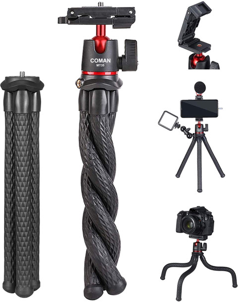 Adofys Flexible Gorillapod Tripod with 360° Rotating Ball Head