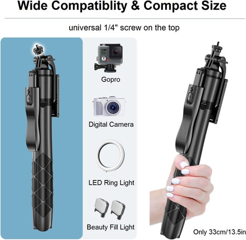 eloies L16 Selfie Stick Phone Tripod with Remote 60