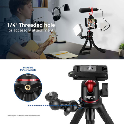 Adofys AT-40 Camera Flexible Tripod, Cell Phone Tripod Gorilla Tripod Stand  Tripod - Main Image