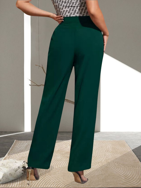 【新品】Palace Belter Trouser Deep Green BELSHY Regular Fit Women Green Trousers - Buy BELSHY Regular Fit