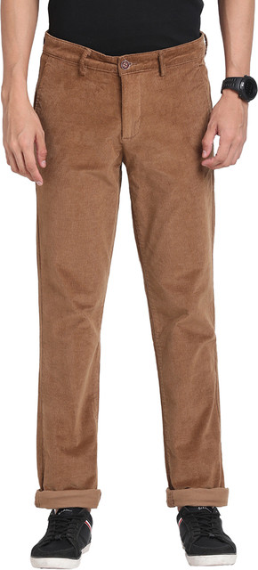 TURTLE Skinny Fit Men Brown Trousers Buy TURTLE Skinny Fit Men