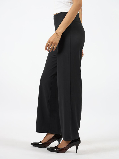 Buy Women's Pink Relaxed Fit Trousers Online At Bewakoof