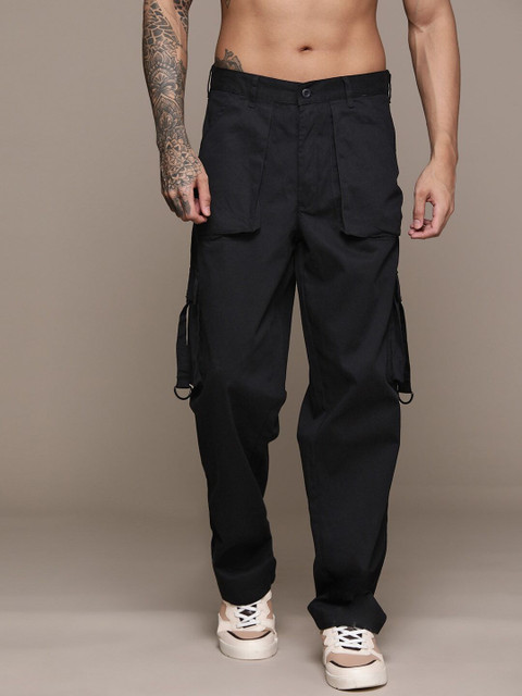 Roadster Relaxed Men Black Trousers Buy Roadster Relaxed Men