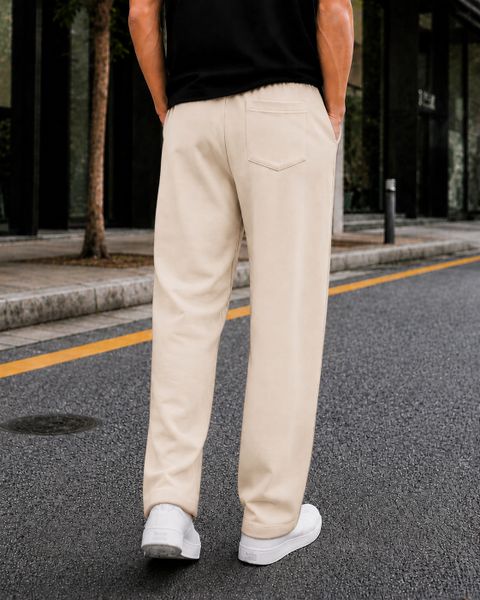 METRONAUT Loose Fit Men Beige Cotton Blend Trousers - Image 6