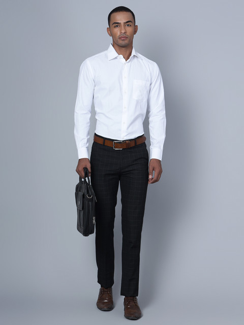 CANTABIL Regular Fit Men Black Trousers Buy CANTABIL Regular Fit