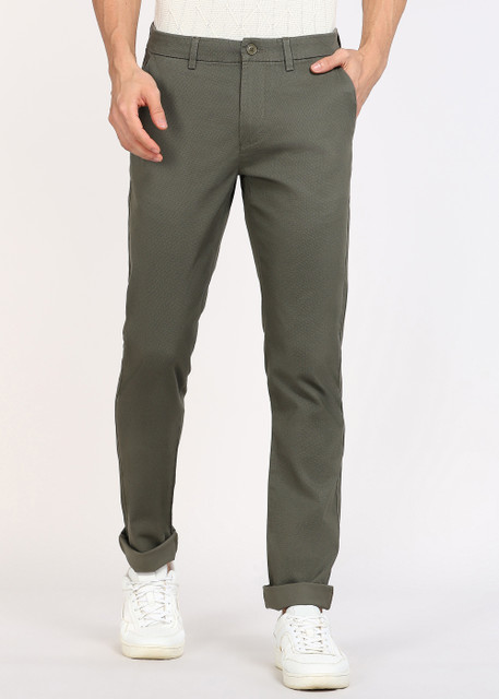 PETER ENGLAND Regular Fit Men Yellow Trousers Buy PETER ENGLAND