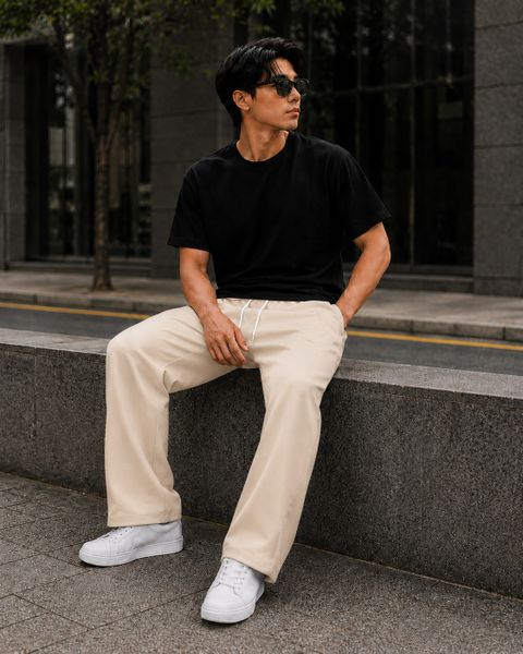 METRONAUT Loose Fit Men Beige Cotton Blend Trousers - Image 8