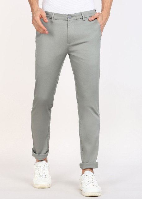 PETER ENGLAND Regular Fit Men Grey Trousers Buy PETER ENGLAND