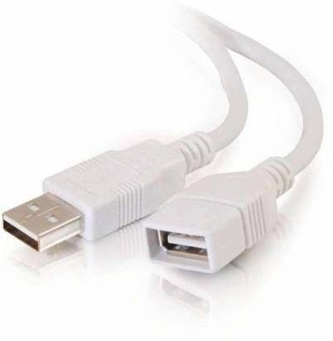 5ft White USB Extension Cables USB 2.0 Male To A Female
