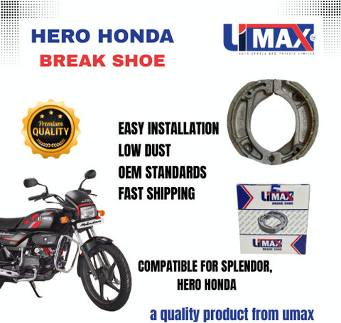 Motorcycle Brake Hero Splendor Pro Brake Shoe Price Kit Brake Shoe
