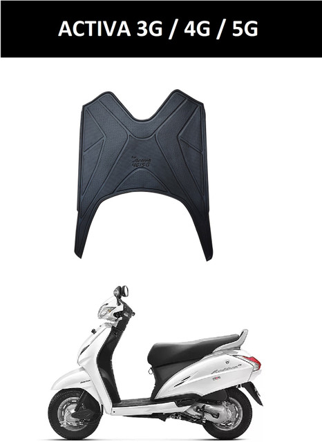 Autoxygen Scooter Foot Mat Black Floor Mat for Activa/Activa 3G