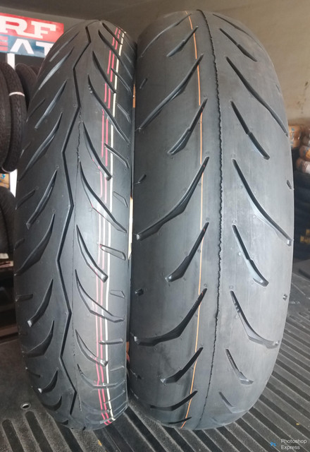 MRF 100/80-R17 (NYLON) 140/70-R17 (RADIAL) COMBO PACK TYRES