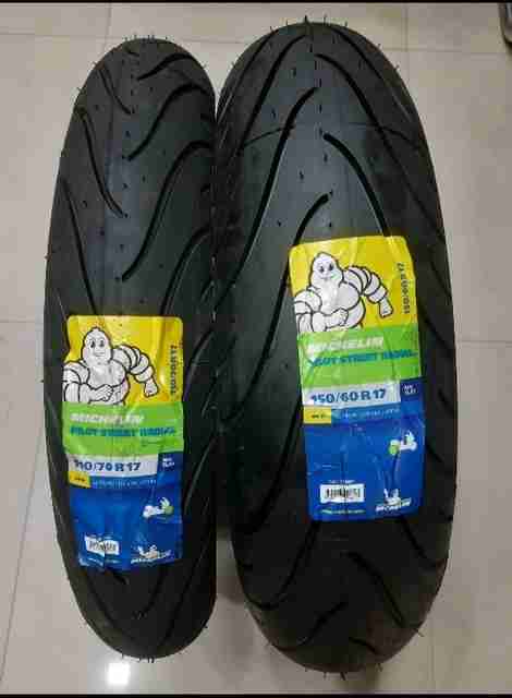 パーツ MICHELIN PILOTSTREET110/70R17 150/60ZR17 MICHELIN 110/70-R17 & 150/60-R17 PILOT STREET RADIAL COMBO PACK 2
