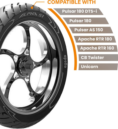 Apollo ALPHA S1 110/80 R17 57H Steel Belted Radial Tubeless Rear