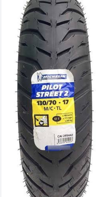 MICHELIN 130/70-R17 PILOT STREET TUBELESS PILOT STREET (PS 2) Rear Two  Wheeler Tyre
