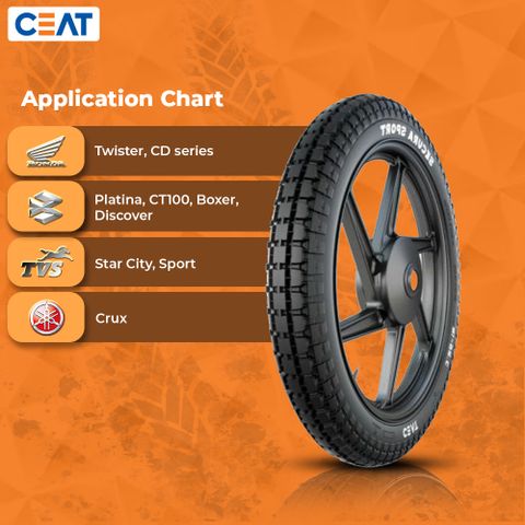 back tyre tubeless tyre for hero hf deluxe
