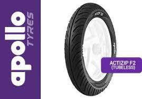 Apollo ActiZip F2 Tubeless 80/100-17 Front Two Wheeler Tyre