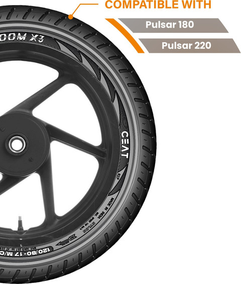 CEAT 106074 Zoom X3 61P 120/80-17 Rear Two Wheeler Tyre Price in