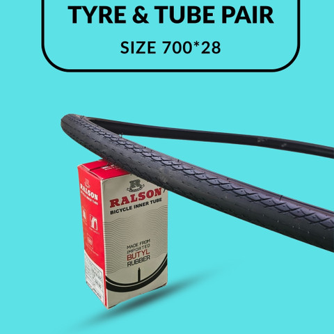 Bicycle Tyres 28 Inch Bicycle Tube FCC RACING Ralson 700×28C Tyre And Tube Combo High-Performance Set For Road  Hybrid Bikes Tyre Tube Combo (700*28) For Bicycle