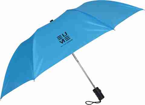EUME Leatrix 21 Inch 2 Fold Auto-Open Umbrella (Blue, Black) - Image 3