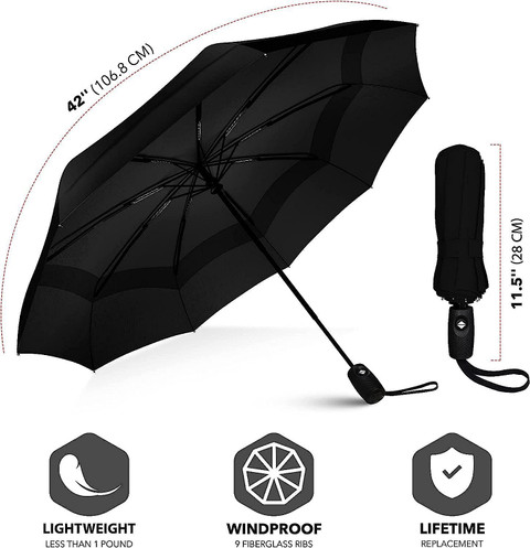 Senator 3Fold Fully Automatic Rain UV Protection Portable Foldable