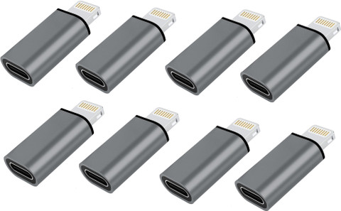 FKU (8PC) USB C Female to Lightning Male Adapter for iPhone USB Adapter