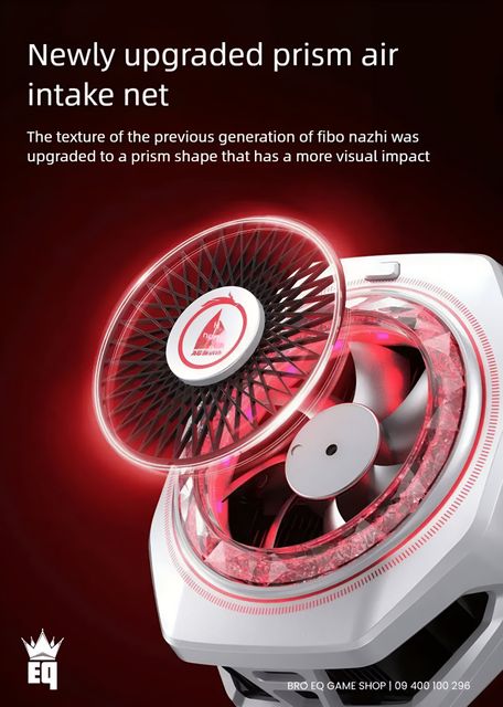 Cubonic X Black Shark FunCooler 5 Pro Special App Controlled ALL GAMER {AG} Edition Fan with Radiator Cabinet Cooler (White) - Image 8