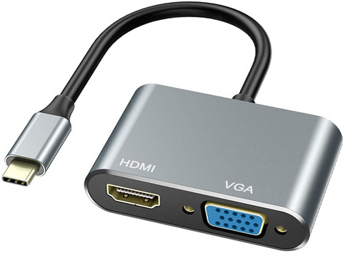 Hdmi Type C To Usb For Macbook Pro VOOCME USB C To HDMI VGA Adapter In