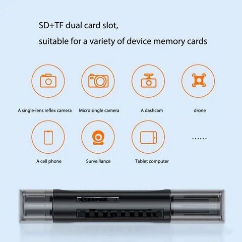 THE MOBILE POINT 2-in-1 USB 3.0 Card Reader (Black) - Image 5