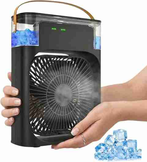 ARSTORE Portable USB Air Cooler Fan with LED Display, Black - Image 5