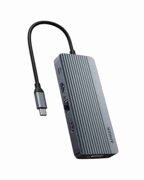 Anker USB-C Hub (10-in-1, Monitor Stand） Anker 10-in-1 Usb-C Hub, 100W Power Delivery, 5 Gbps USB C and A