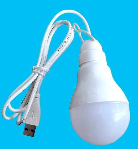 icall 5W Portable USB Wired LED Bulb For Reading Or Laptop Working and  Other Uses 40USB Led Light (White) 5v USB bulb Led Light