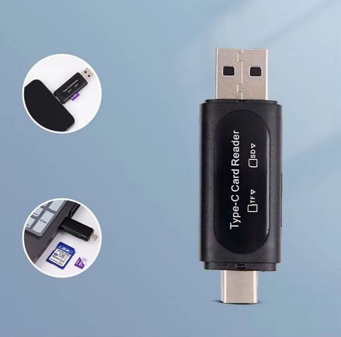 THE MOBILE POINT 2-in-1 USB 3.0 Card Reader (Black) - Image 3