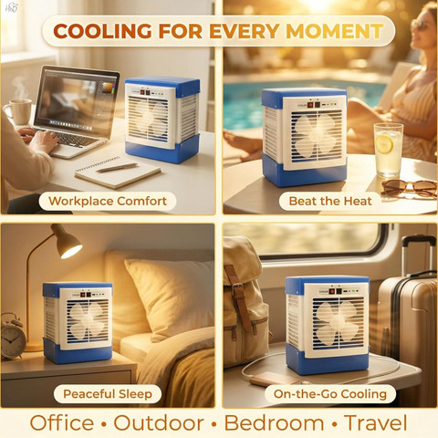 A CONNECT Z Blue Mini AIr cooler_9 Portable Air Cooler Mini