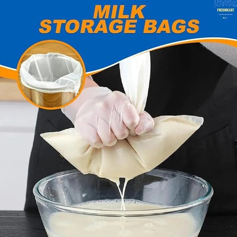 FreshDcart FreshDcart24 Milk Filter Bag,Cheese Cloth Bag for Juice