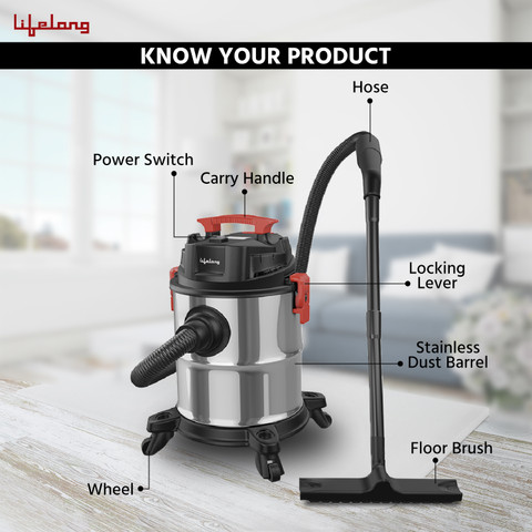 Lifelong LLVC20 Wet & Dry Vacuum Cleaner Aspire ZX 1200 Watt