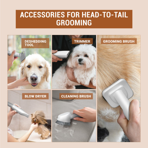 EUREKA FORBES Buddy Pet Grooming Kit for Dogs Cats Dry Vacuum