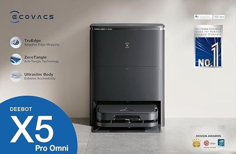 ECOVACS X5 Pro Omni Robotic Floor Cleaner with 2 in 1 Mopping and
