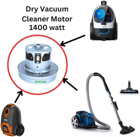MAKAGE Vacuum Cleaner Motor 130mm,Height 11.2cm,Bottom width 13cm