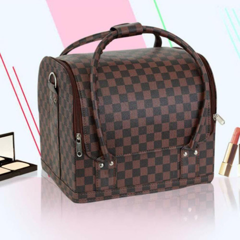 Siby PU Leather Big Size Makeup Vanity Box Makeup Artist Makeup Train  Case make up vanity for makeup Vanity Box