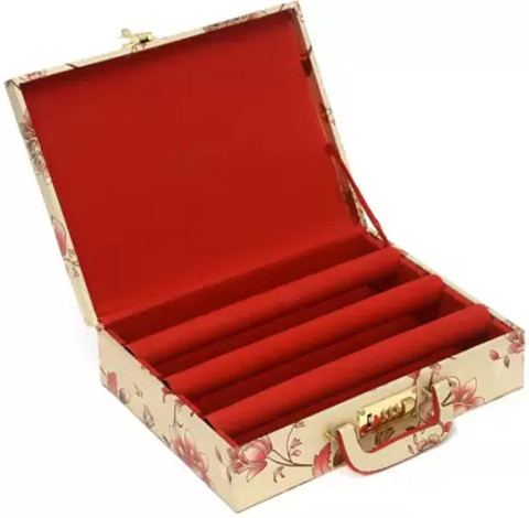 CGC Premium Quality Bangle Box With Rods And Number Lock system To Carry  Storage Box, bangle box, jewellery box Vanity Box