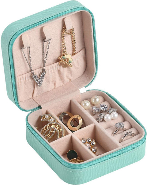 BIYALI Small Jewelry Organizer For Girls Rings Earrings Necklace Bracelet  Jewellery Box Jewellery Storage Box Vanity Box
