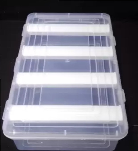 KAPDOLIYAS Rod Bangle Box/Jewellery Box/Vanity Box/Plastic Box and Storage Box (4 Rod Sticks), Lockable Vanity Box