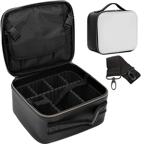 Adjustable Dividers Makeup Bag With Strap Relavel Extra Large