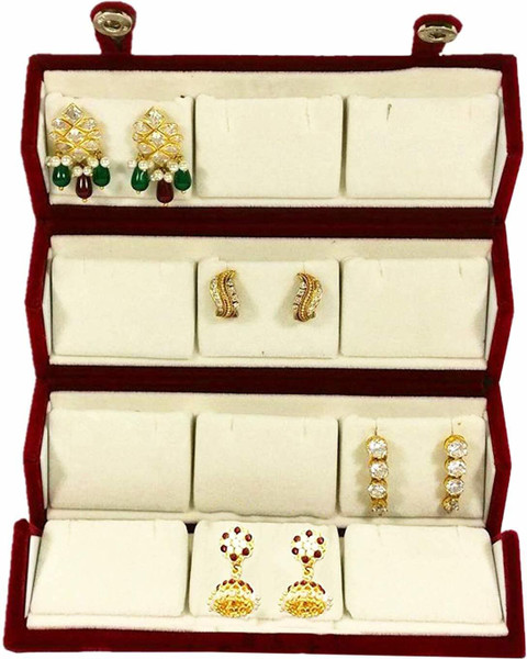 atorakushon 12 Pair Earrings Organizer Jewellery Box For Women