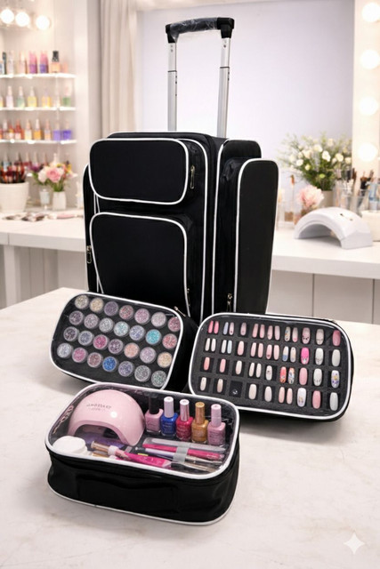 omey Nail art vanity bag Travel Vanity Box Price in India - Buy